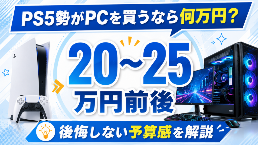 ゲーミングPCの予算別おすすめ記事
