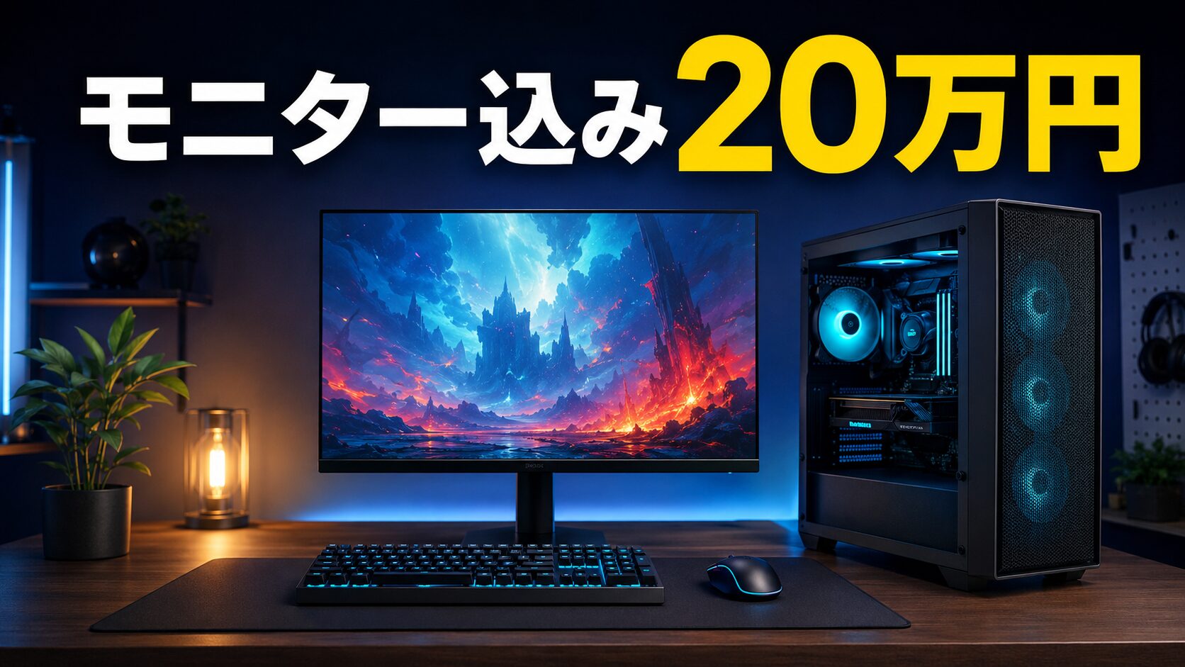 モニター込み20万円のゲーミングPC予算