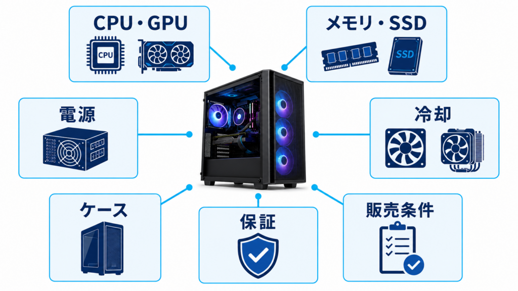 同じCPUとGPUでもBTOゲーミングPCの価格差が出る7項目