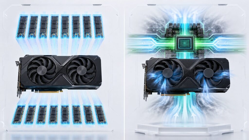 RTX 5060 Ti 16GBとRTX 5070の仕様比較