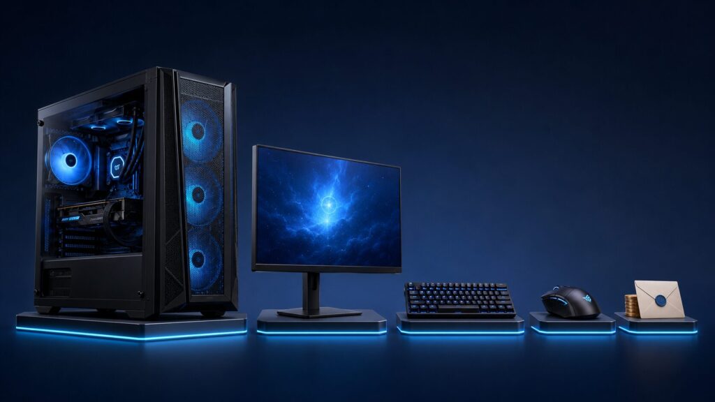 ゲーミングPCをモニター込み20万円でそろえる予算配分