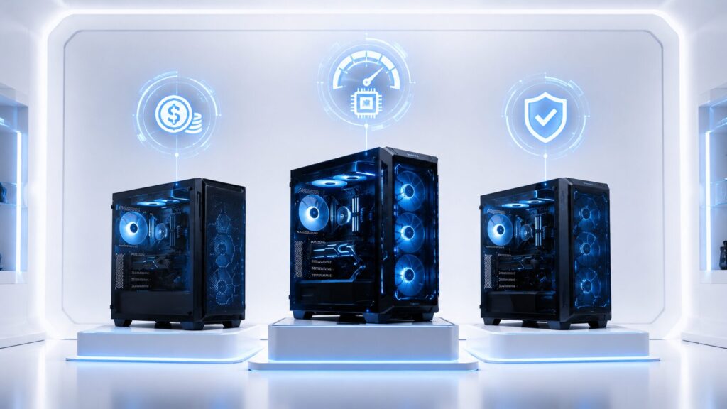 25万円前後のゲーミングPCを予算・性能・保証で比較した図解