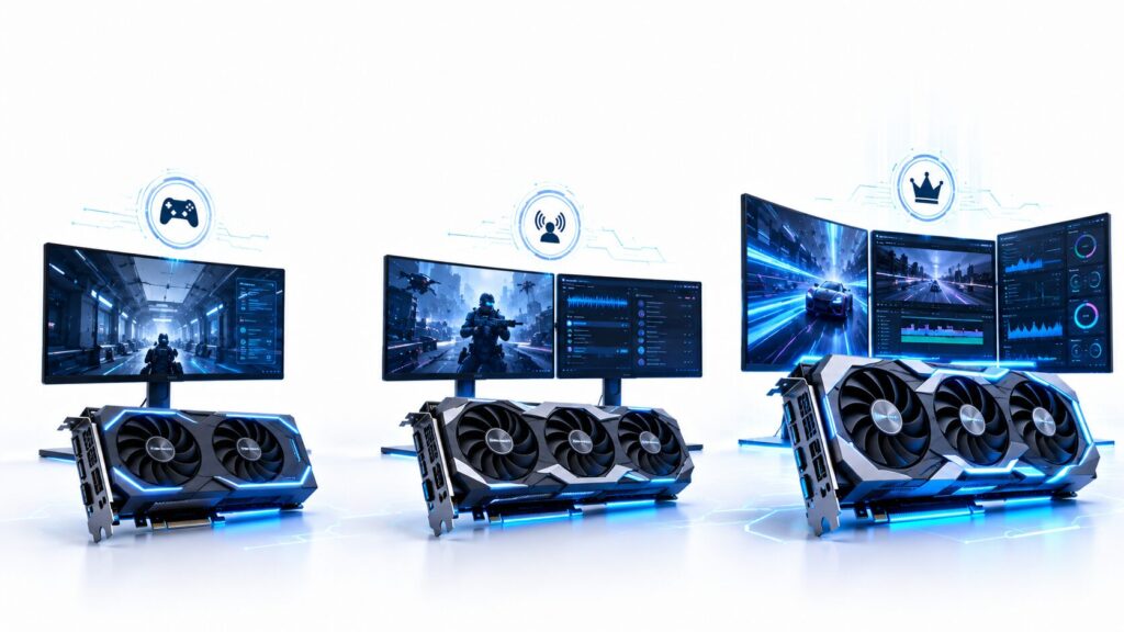 RTX 5060 Ti・RTX 5070・RTX 5070 Tiの用途別比較