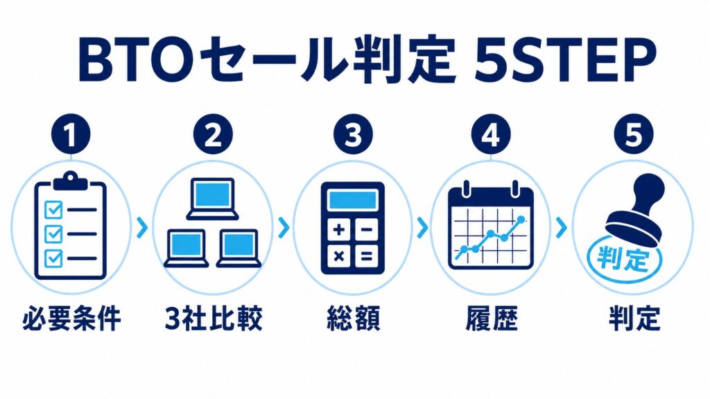 BTOセールを総額で見分ける5STEP