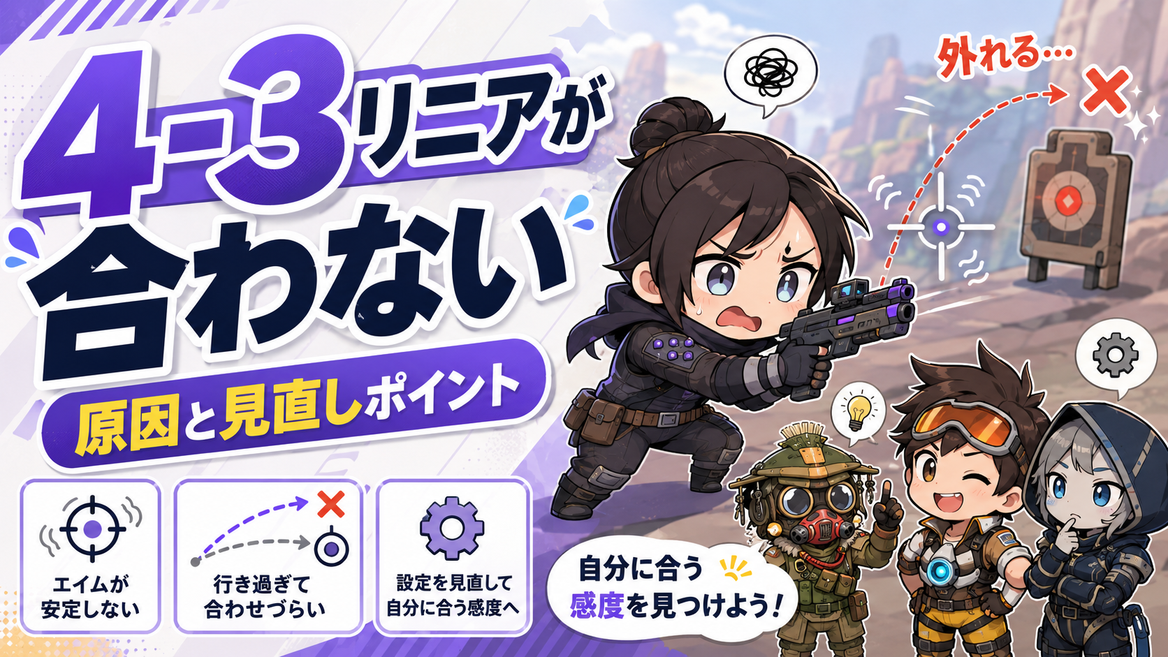 Apex4-3リニアが合わない