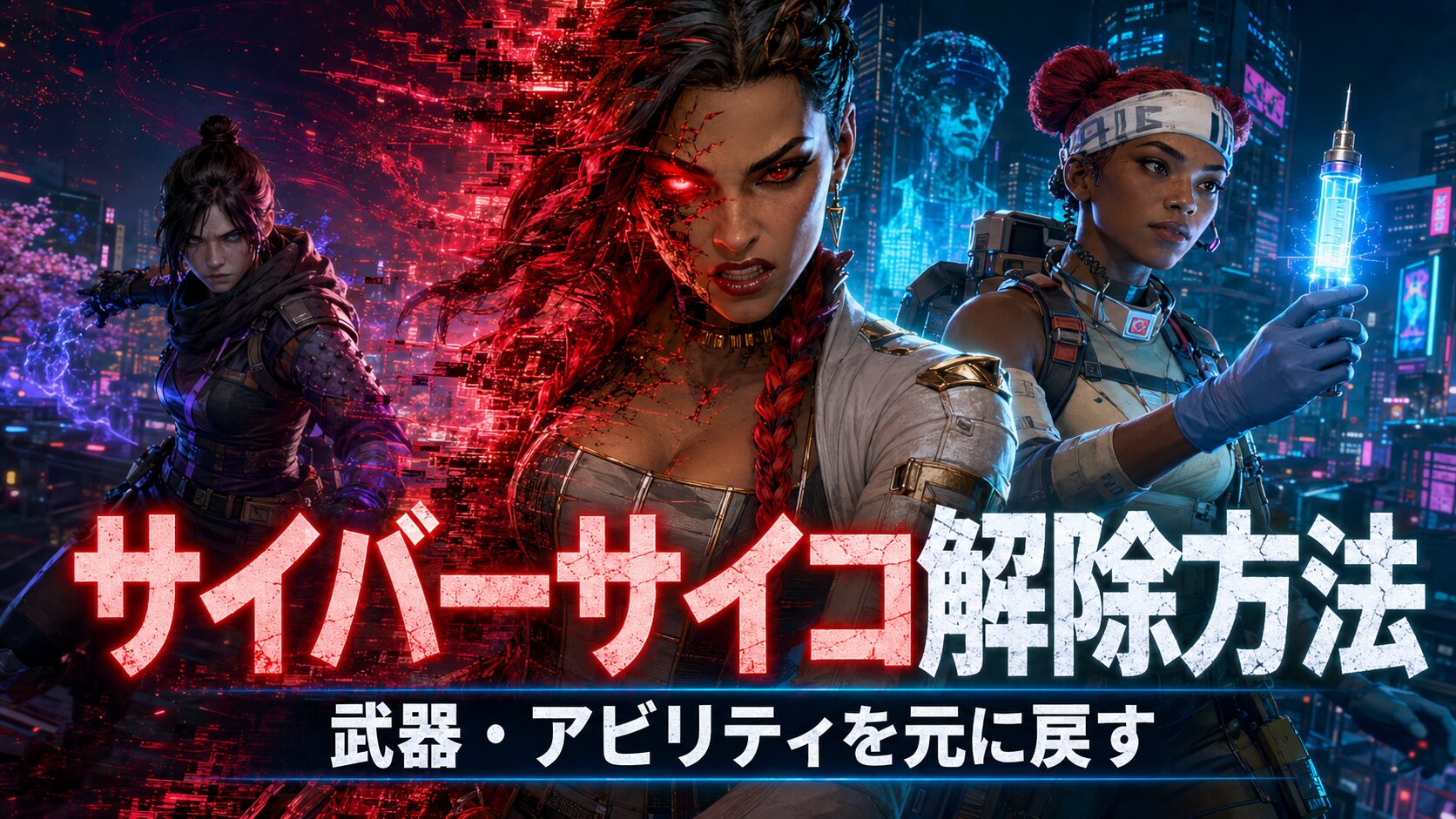 Apexのサイバーサイコ状態を解除する方法を解説する記事