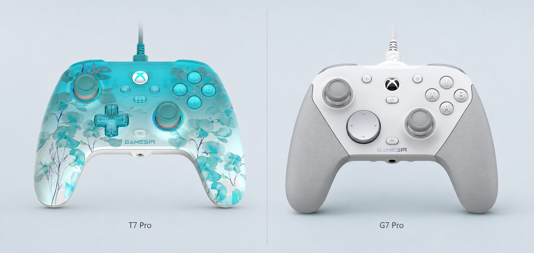 GameSir T7 Pro Sugar WhirlとG7 Pro通常版の外観比較