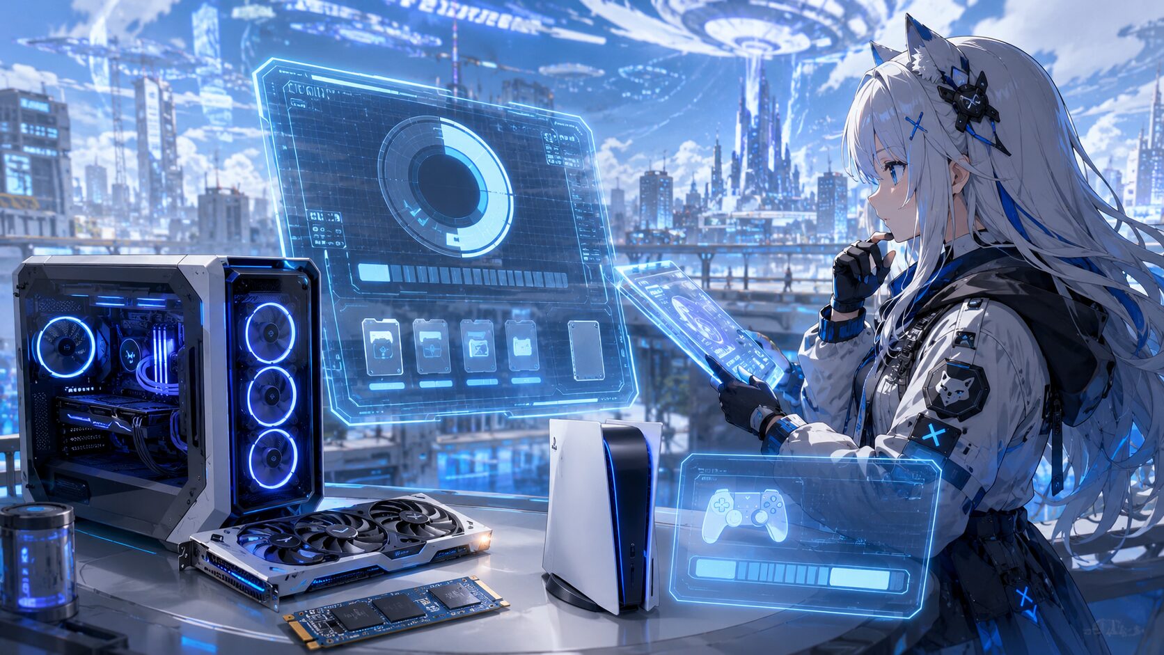 NTEのPC版ランチャーやPS5ストレージ容量確認画面