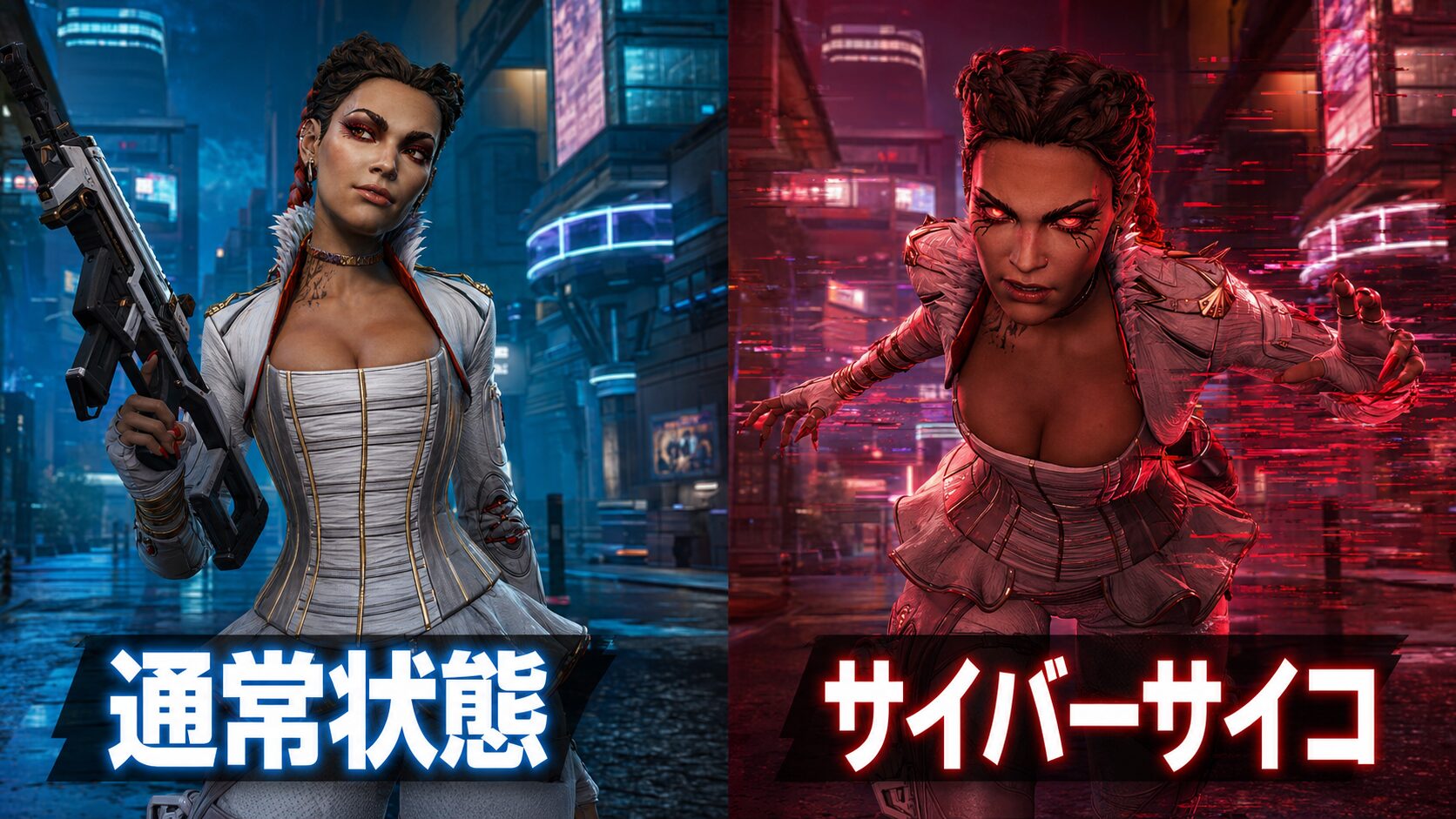 サイバネティックロードメーターが限界に達したゲーム画面