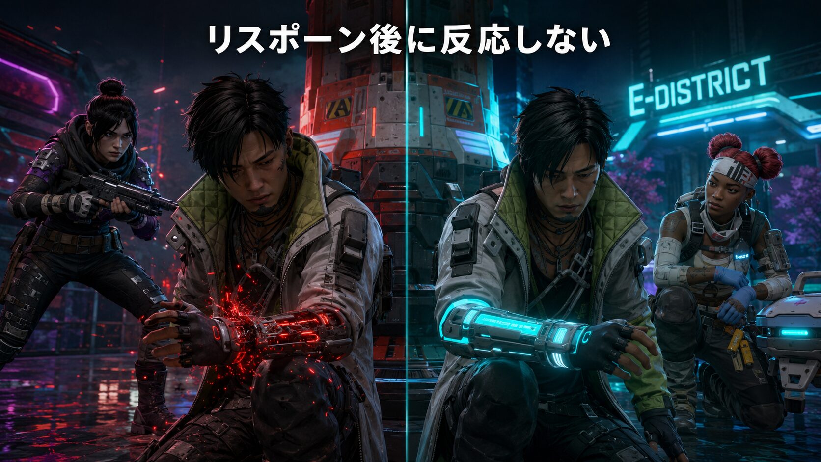 Apexでサイバーウェアを外して選び直す画面