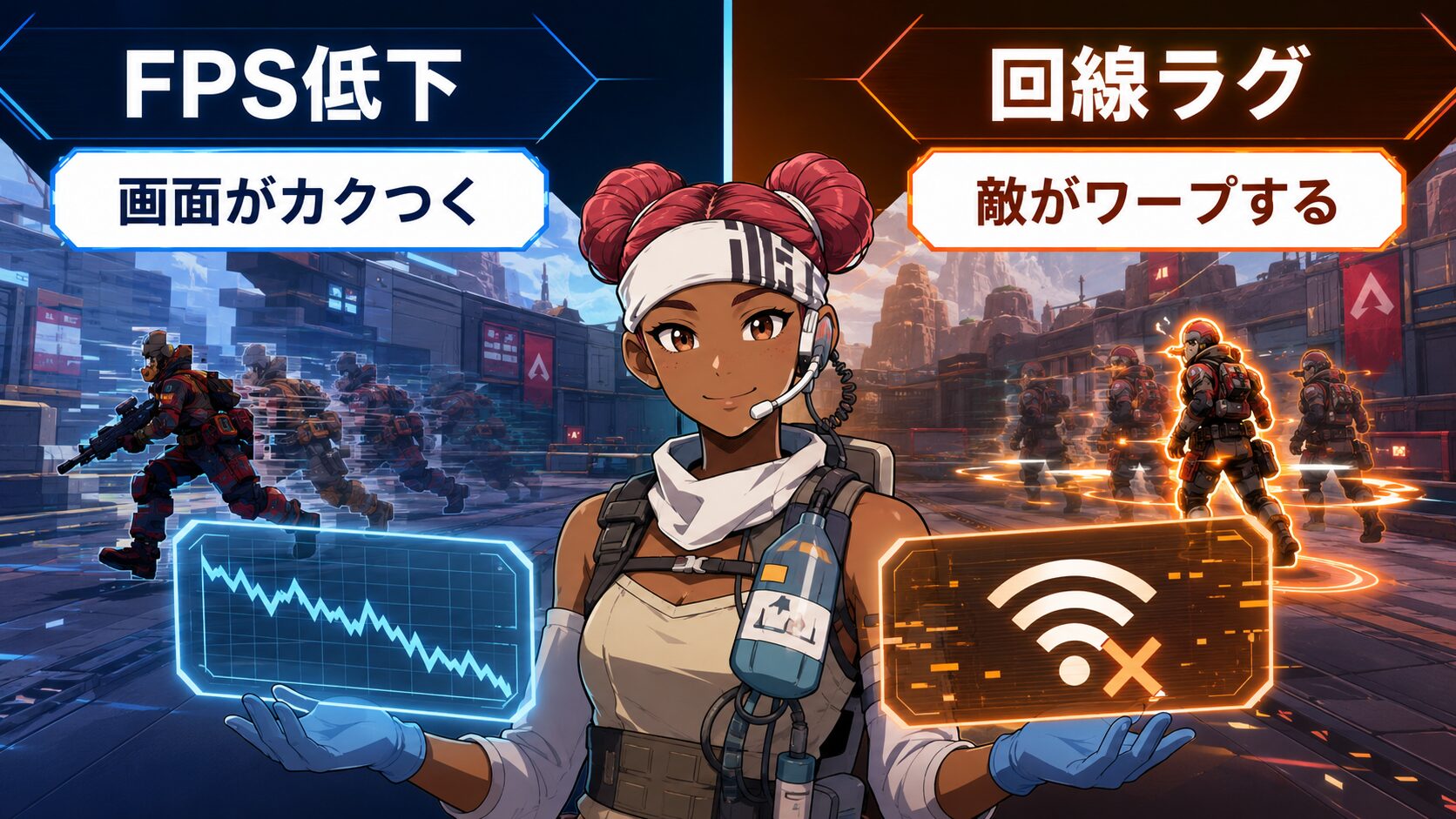 Apex Legendsのパフォーマンス表示をオンにする設定画面