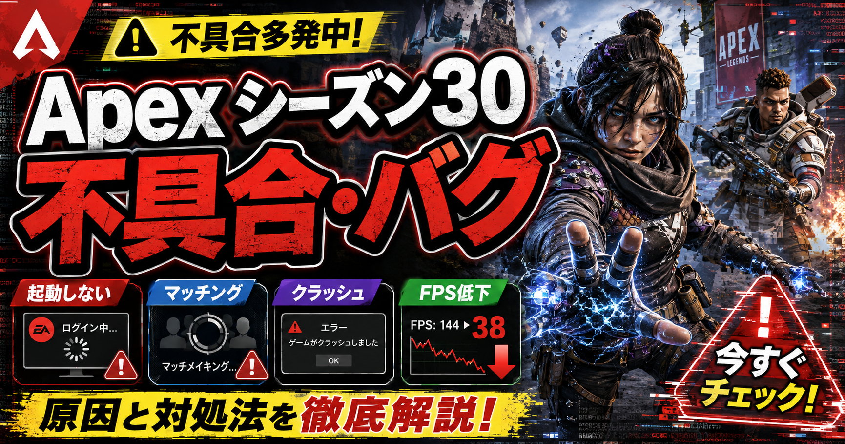 Apexシーズン30不具合バグ