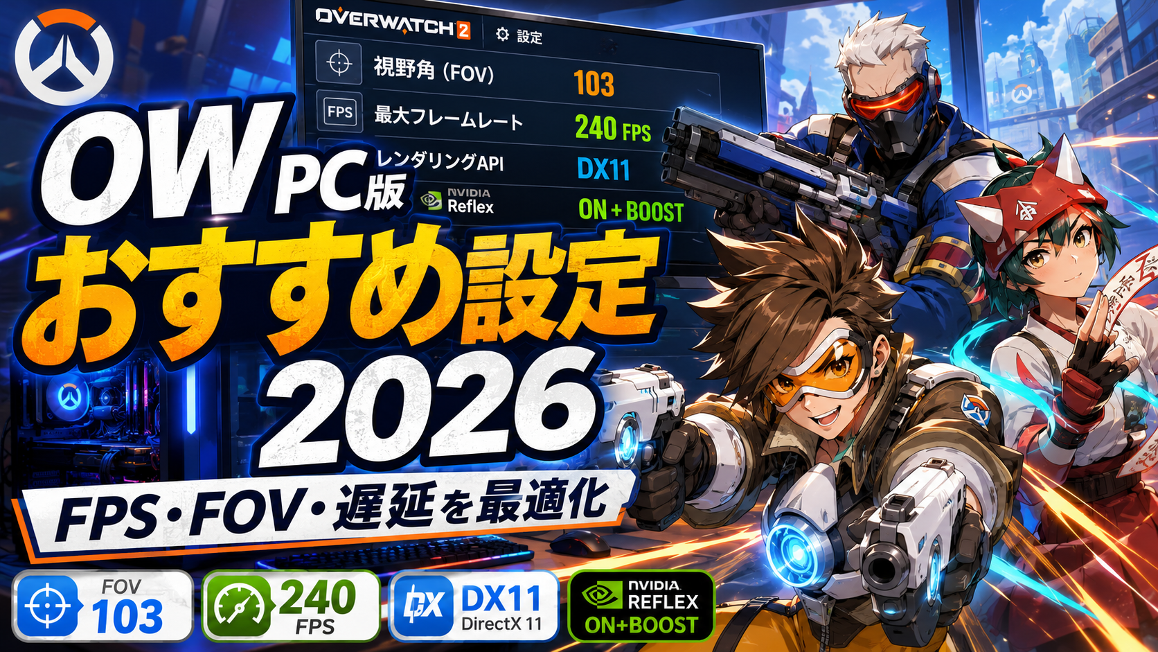 OW PC版おすすめ設定