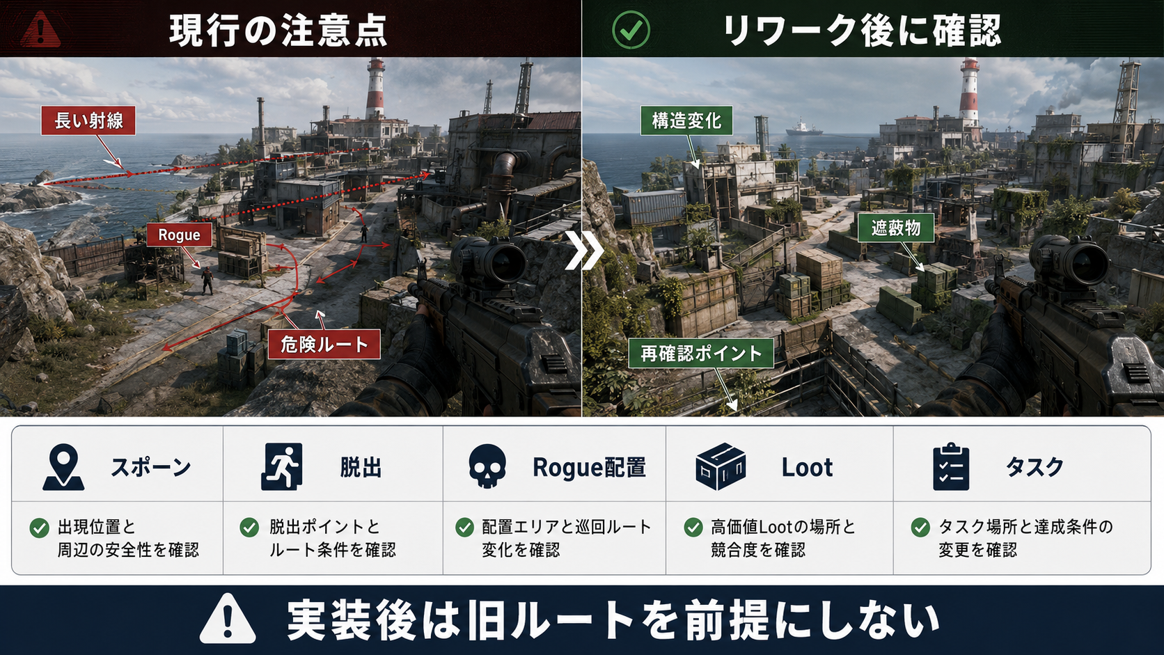 LighthouseのWater Treatment PlantとRogue変更点